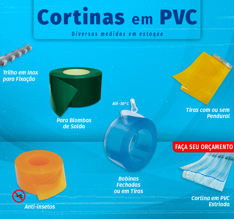 Cortina em PVC