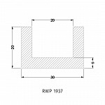 Perfil Plástico Tipo U para Túnel de Congelamento RWC 91837 REWEFLON_2