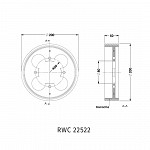 Roda para Alimentação da Rama RWC 22522 REWEFLON_3