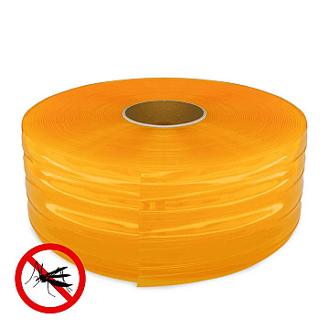 Cortina de PVC Anti-Inseto Estriada Amarela STANDARD